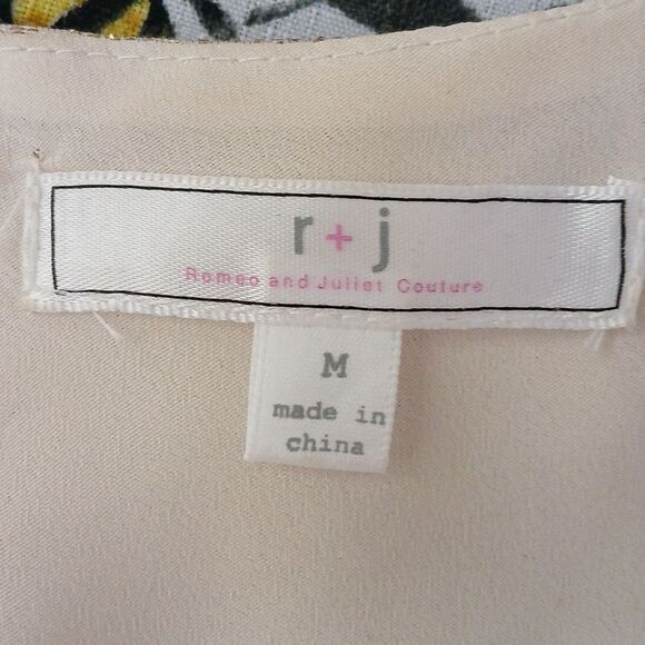 Romeo & Juliet Couture Gold Embellished Dress Sz M EUC - Picture 9 of 9